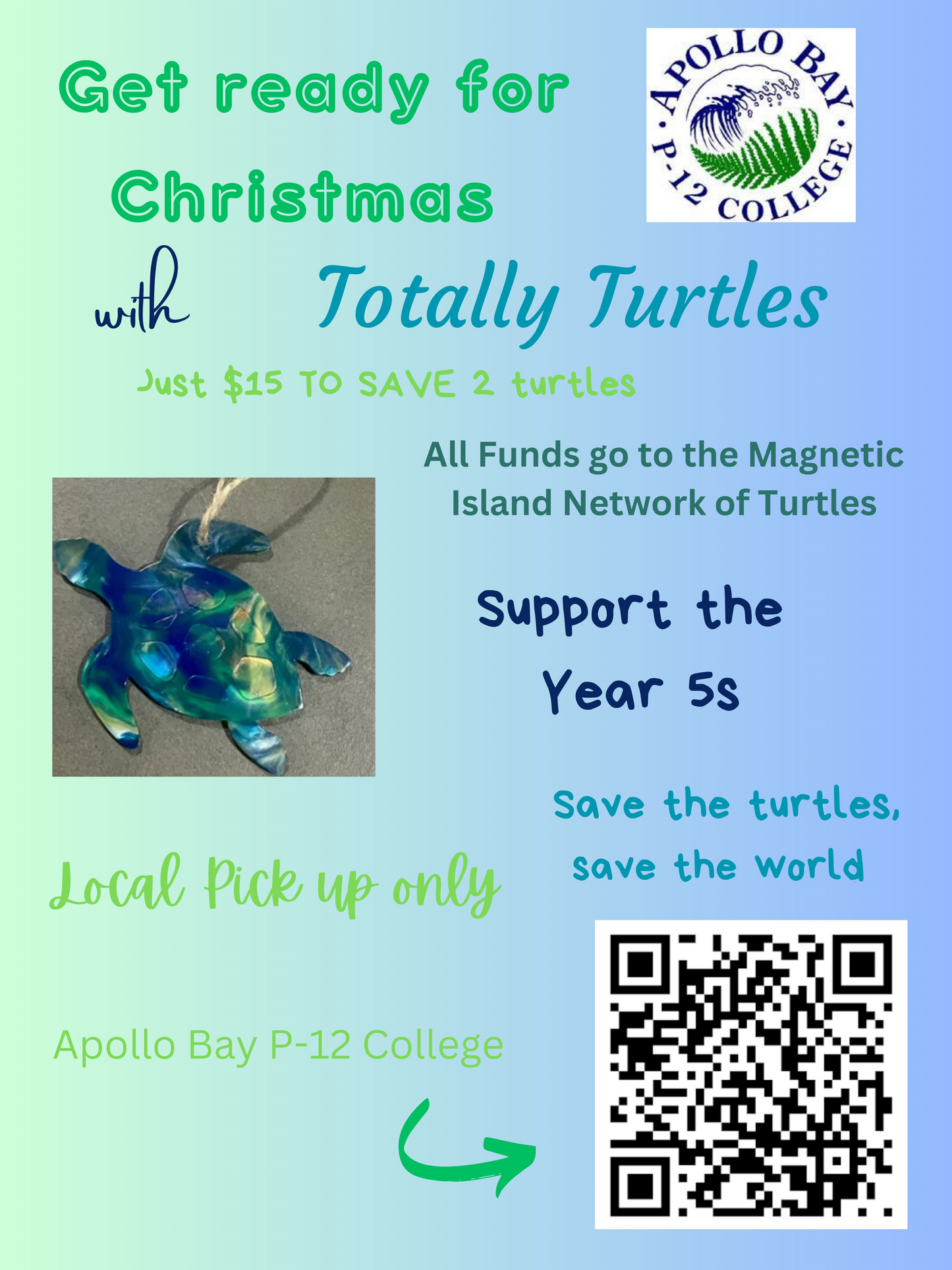 Apollo Bay Year 5 Sea Turtle Ornament