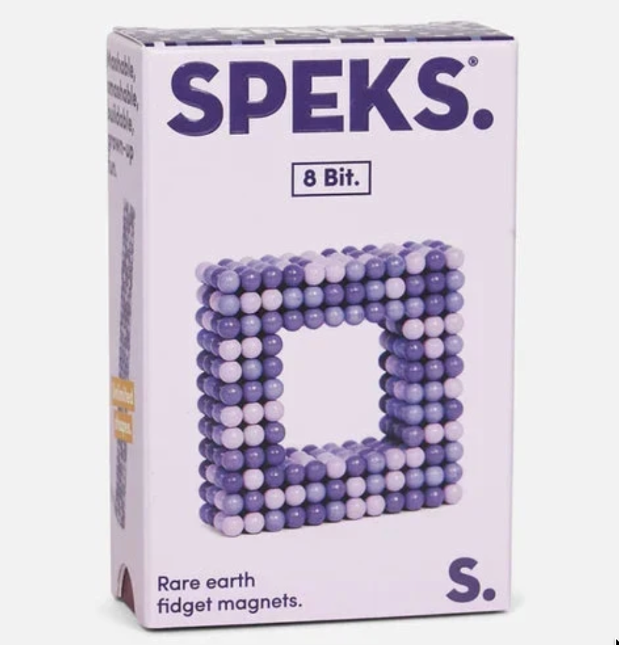 Speks Purple 8 Bit Pixel Mini Magnet Balls