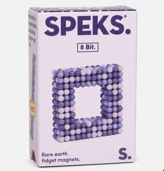 Speks Purple 8 Bit Pixel Mini Magnet Balls