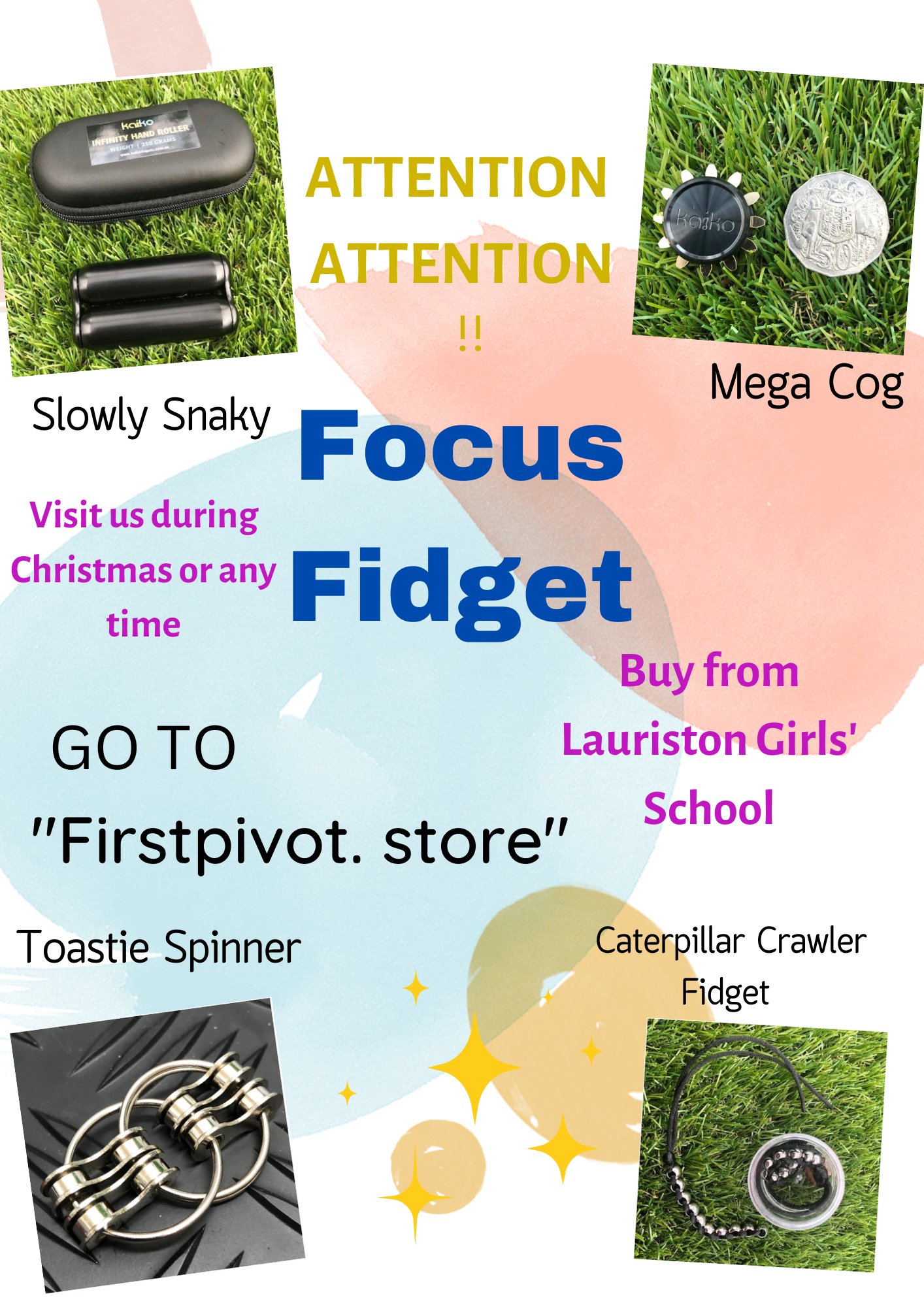 Focus Fidgets - Caterpillar Necklace - Lauriston Girls